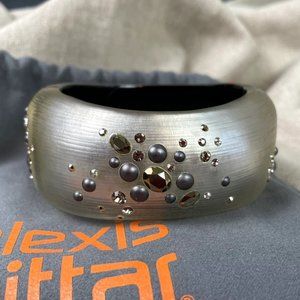 Alexis Bittar "Champagne" Crystal Dust Lucite Bracelet